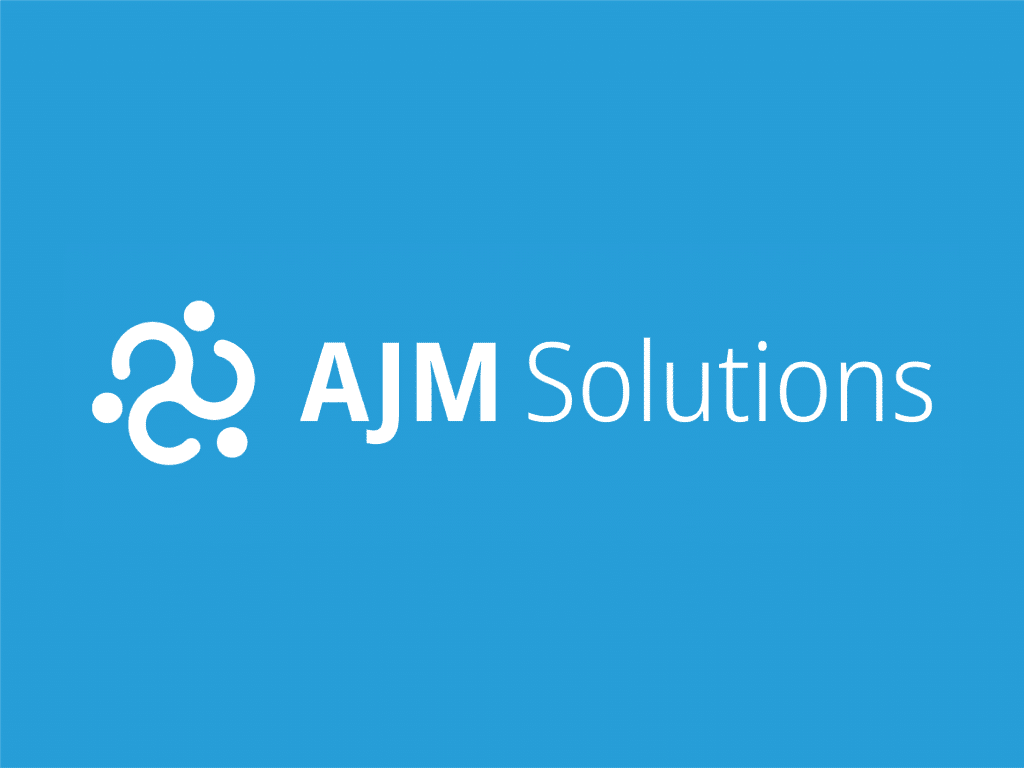 ajm solutions business card back